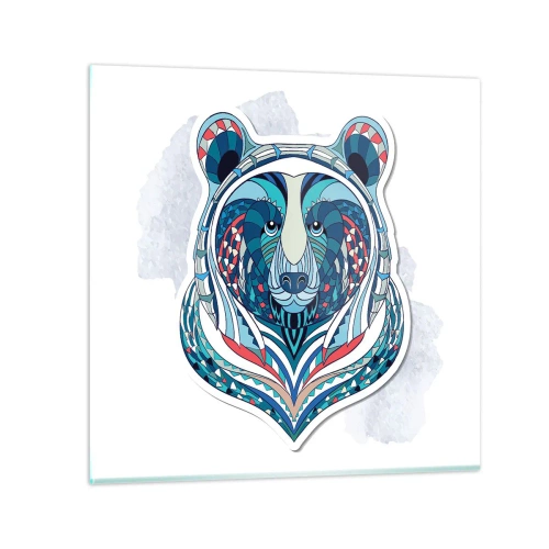 Quadro em vidro - Eviva Gronelândia! - 30x30 cm