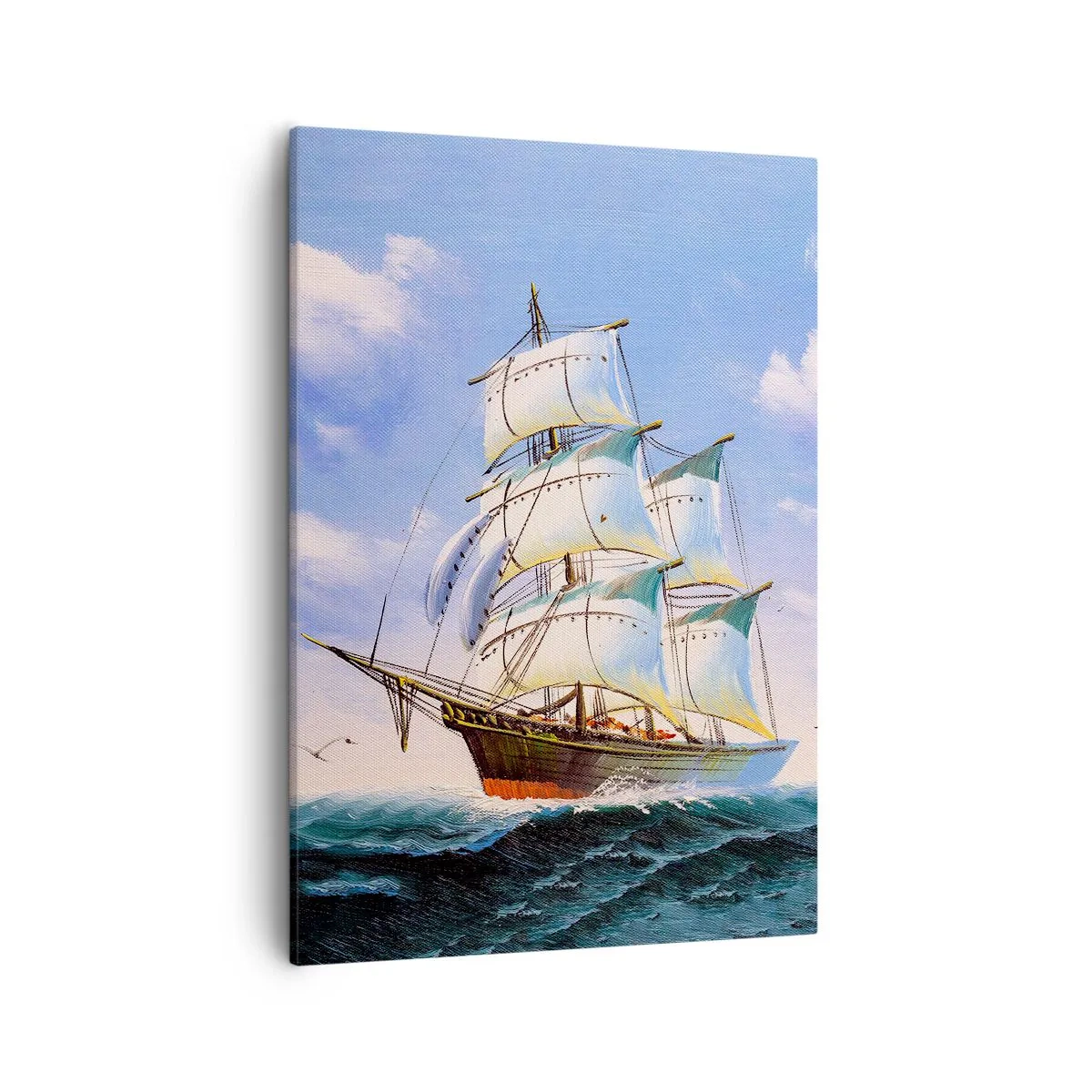 Quadro em tela - Orgulhosamente com o vento - 50x70 cm