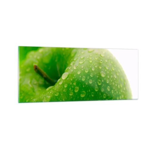 Quadro em vidro - Frescor verde - 100x40 cm