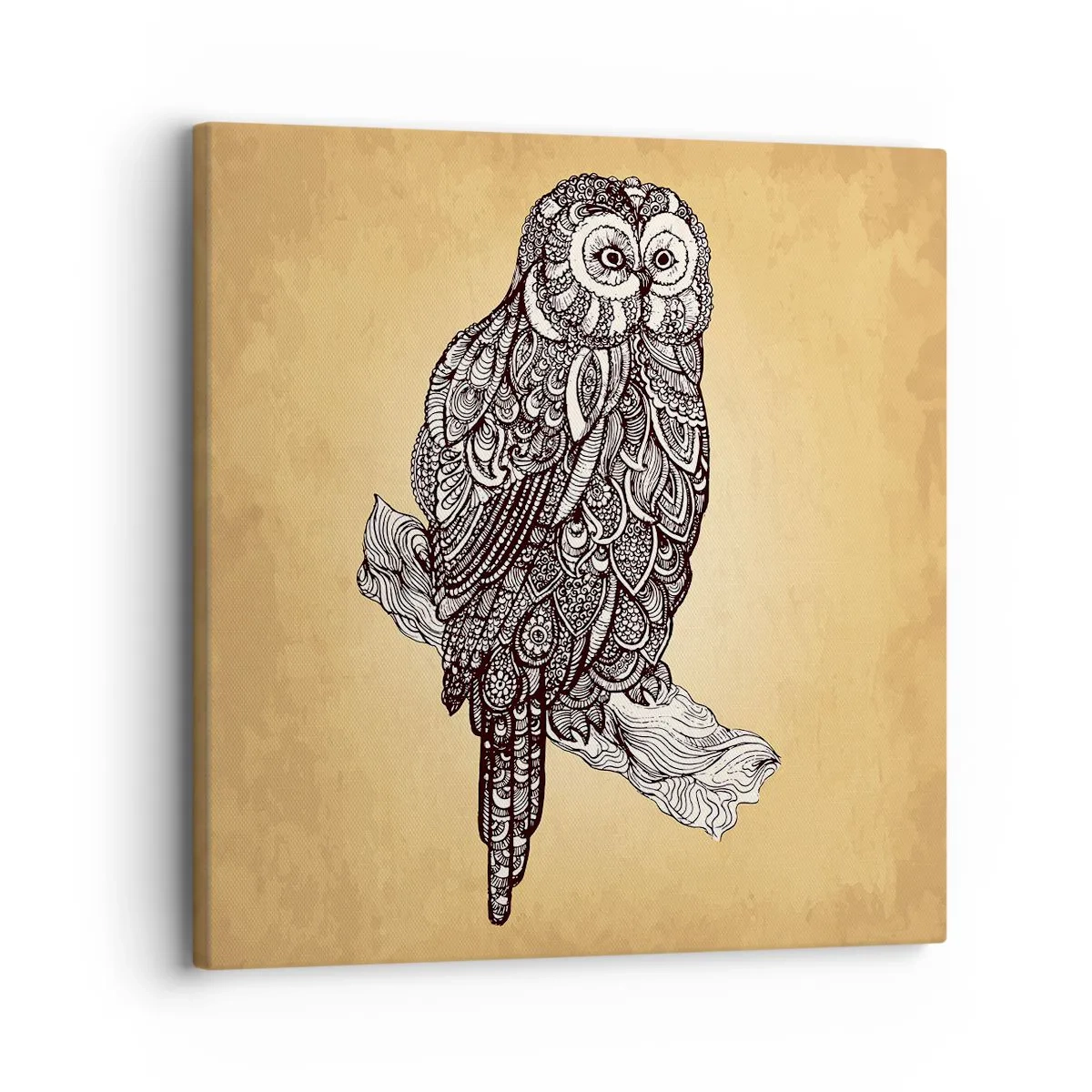 Quadro em tela - Ornamentos intrincados de sabedoria - 30x30 cm