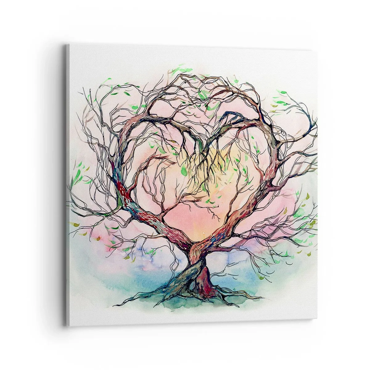 Quadro em tela - Juntos contra os vendavais - 70x70 cm