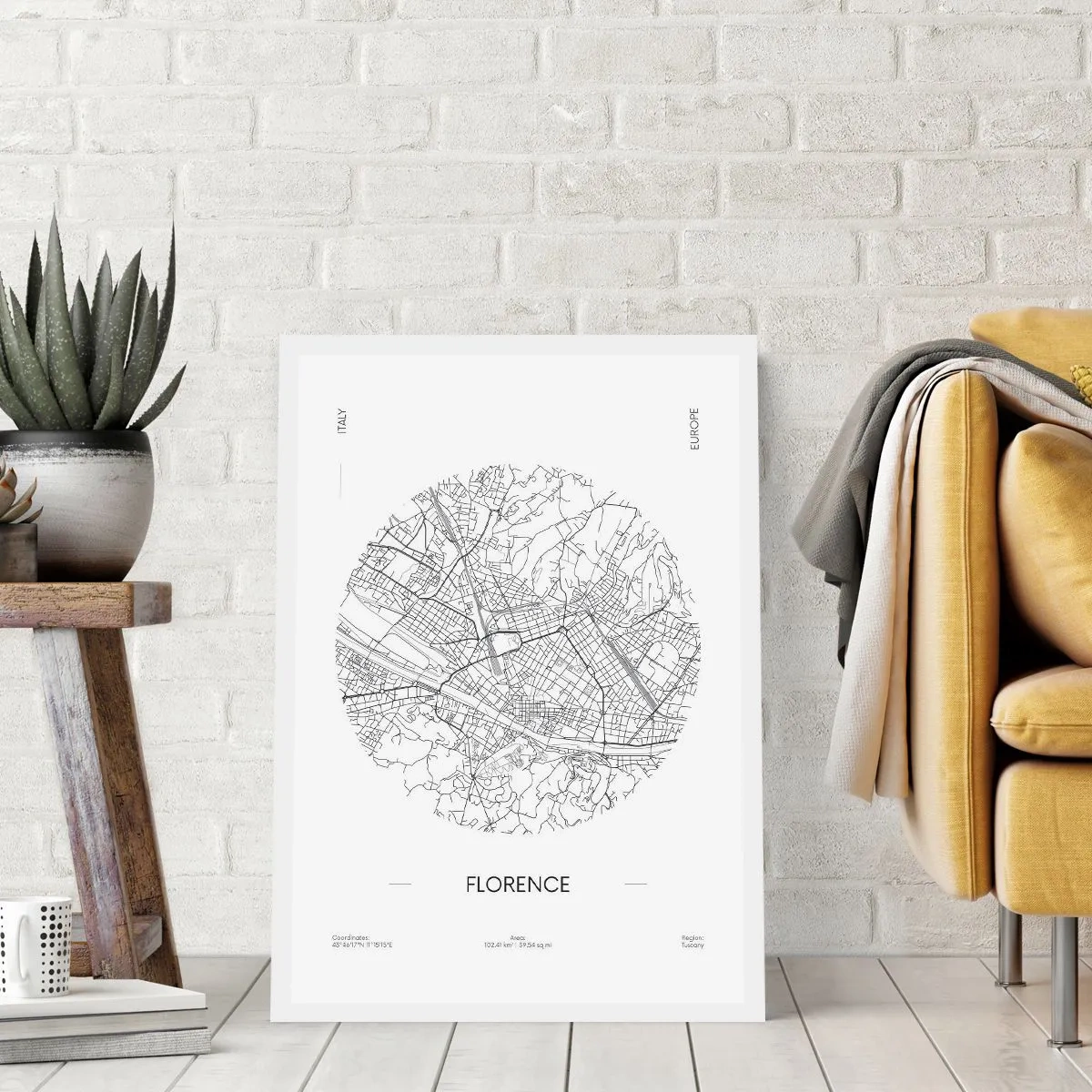 Pôster - A anatomia de Florença - 70x100 cm