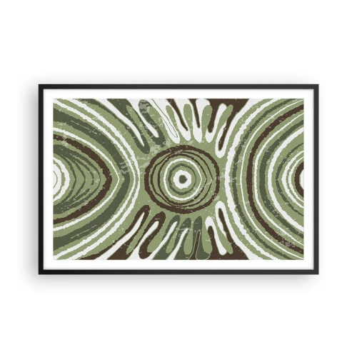 Pôster com moldura preta - Uma explosão de emoções - 91x61 cm