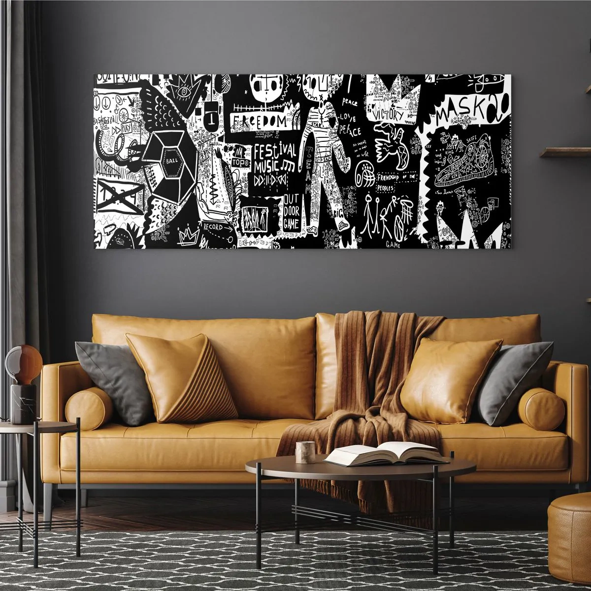 Quadro em vidro - O direito e a alegria da juventude espiritual - 160x50 cm
