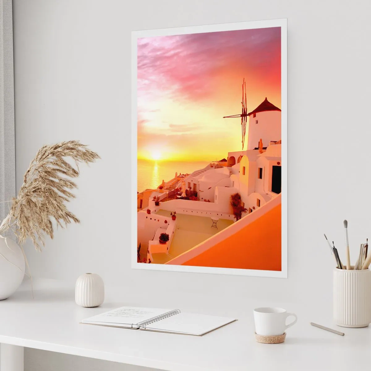 Pôster - Derreter em branco e ouro - 50x70 cm