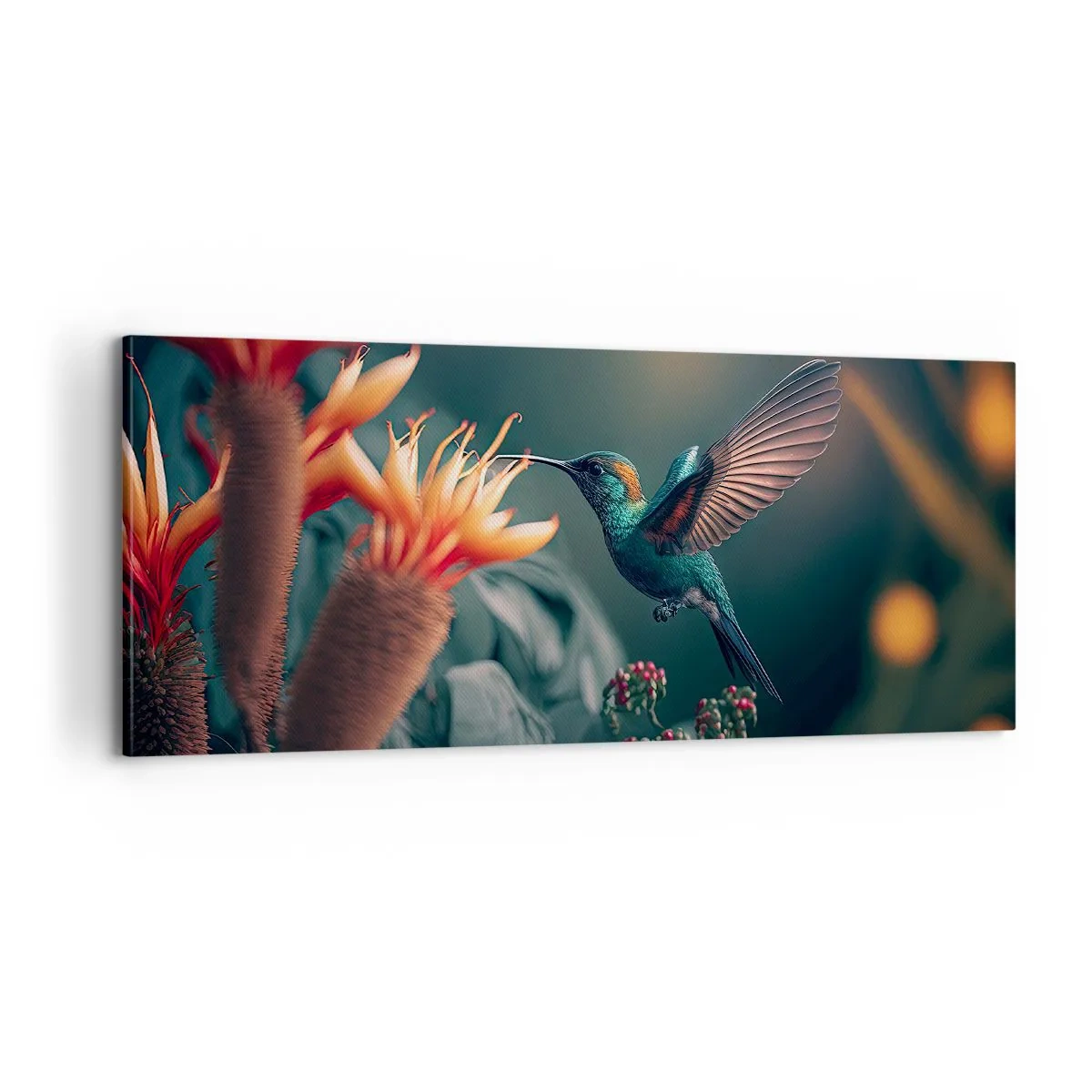 Quadro em tela - Uma vida verdadeiramente colorida - 100x40 cm