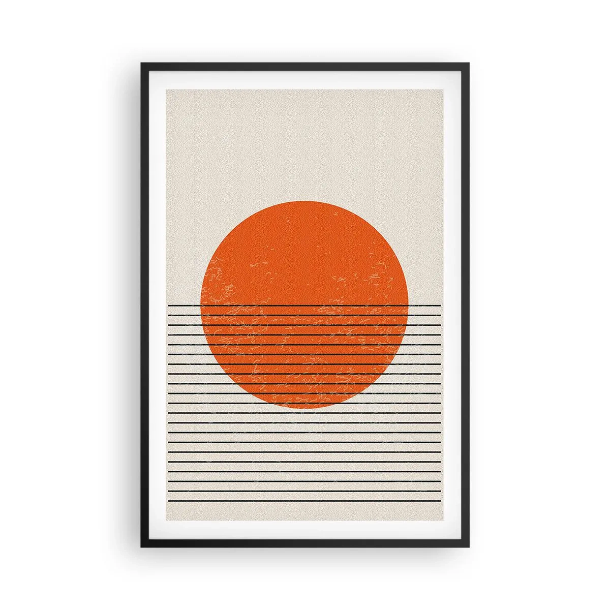 Pôster com moldura preta - Sempre sol - 61x91 cm