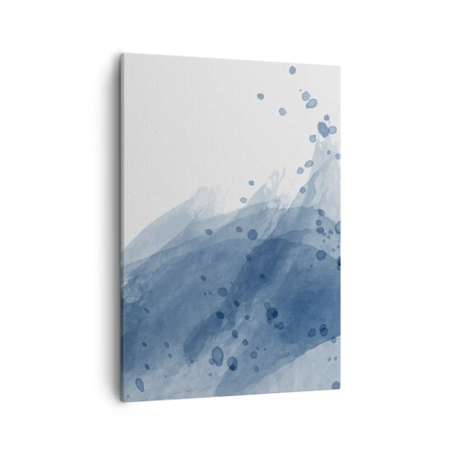 Quadro em tela - Tule azul - 50x70 cm