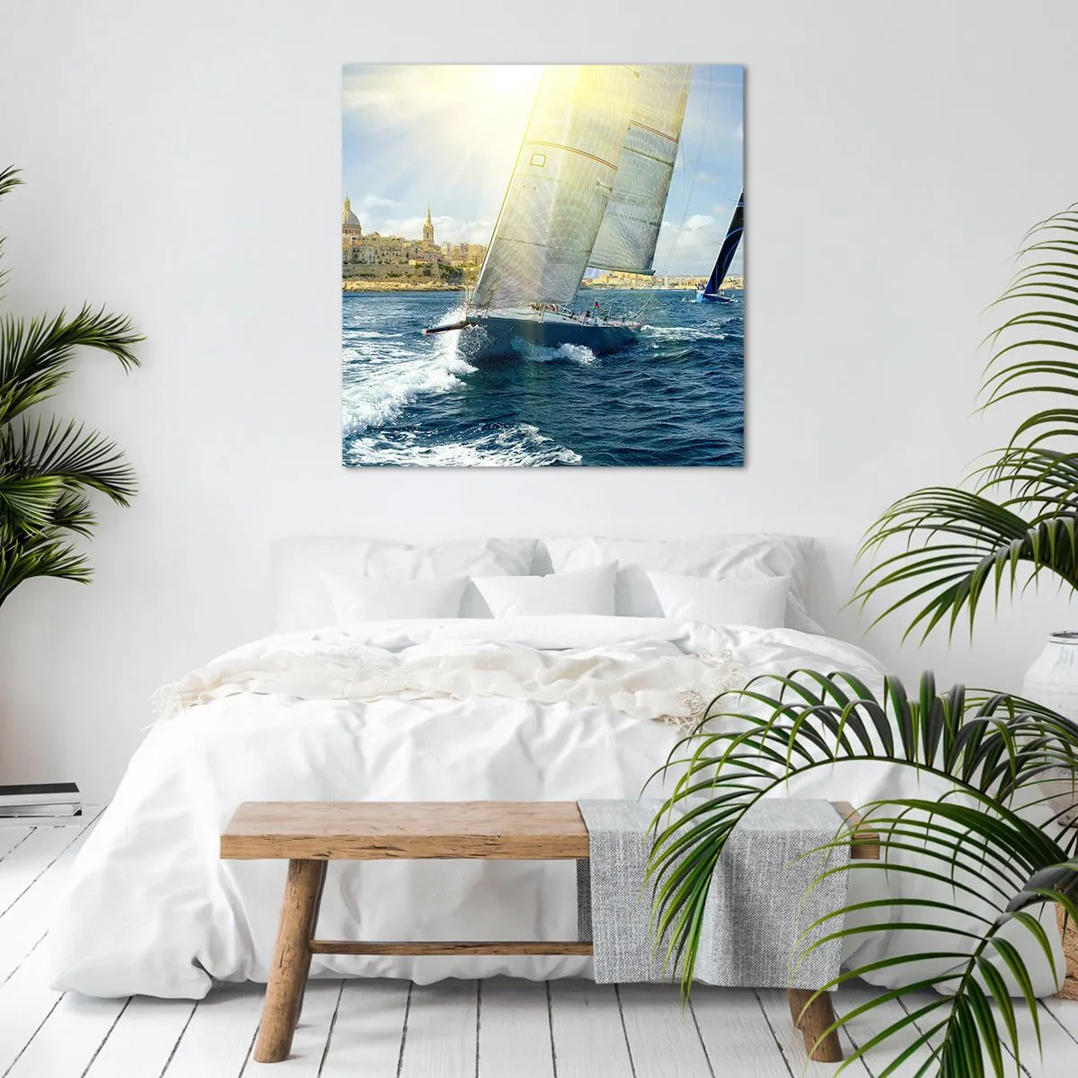 Quadro em tela - É hora de deixar a cidade - 70x70 cm