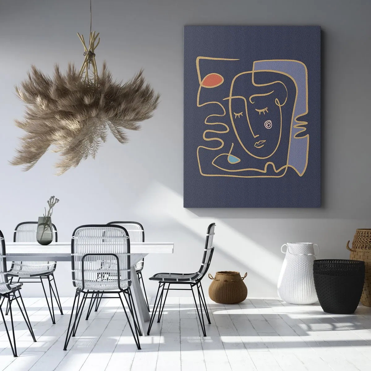 Quadro em tela - Nos pensamentos - 50x70 cm
