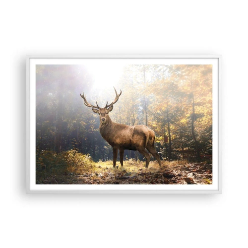 Pôster em moldura branca - Em plena majestade - 100x70 cm