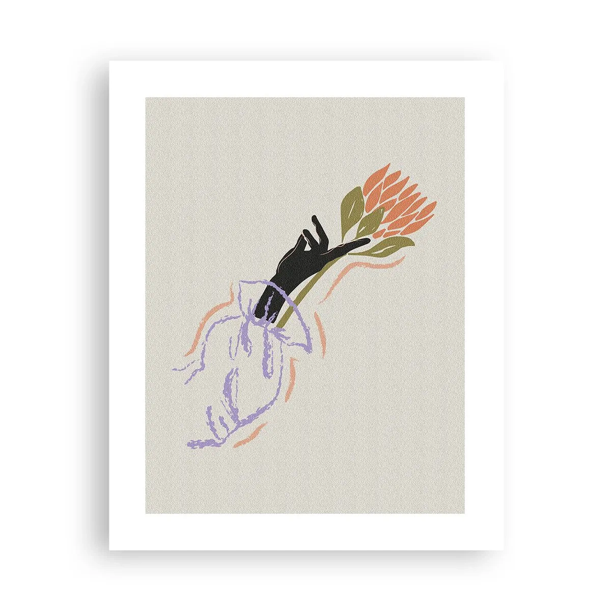 Pôster - Toque fraterno - 40x50 cm