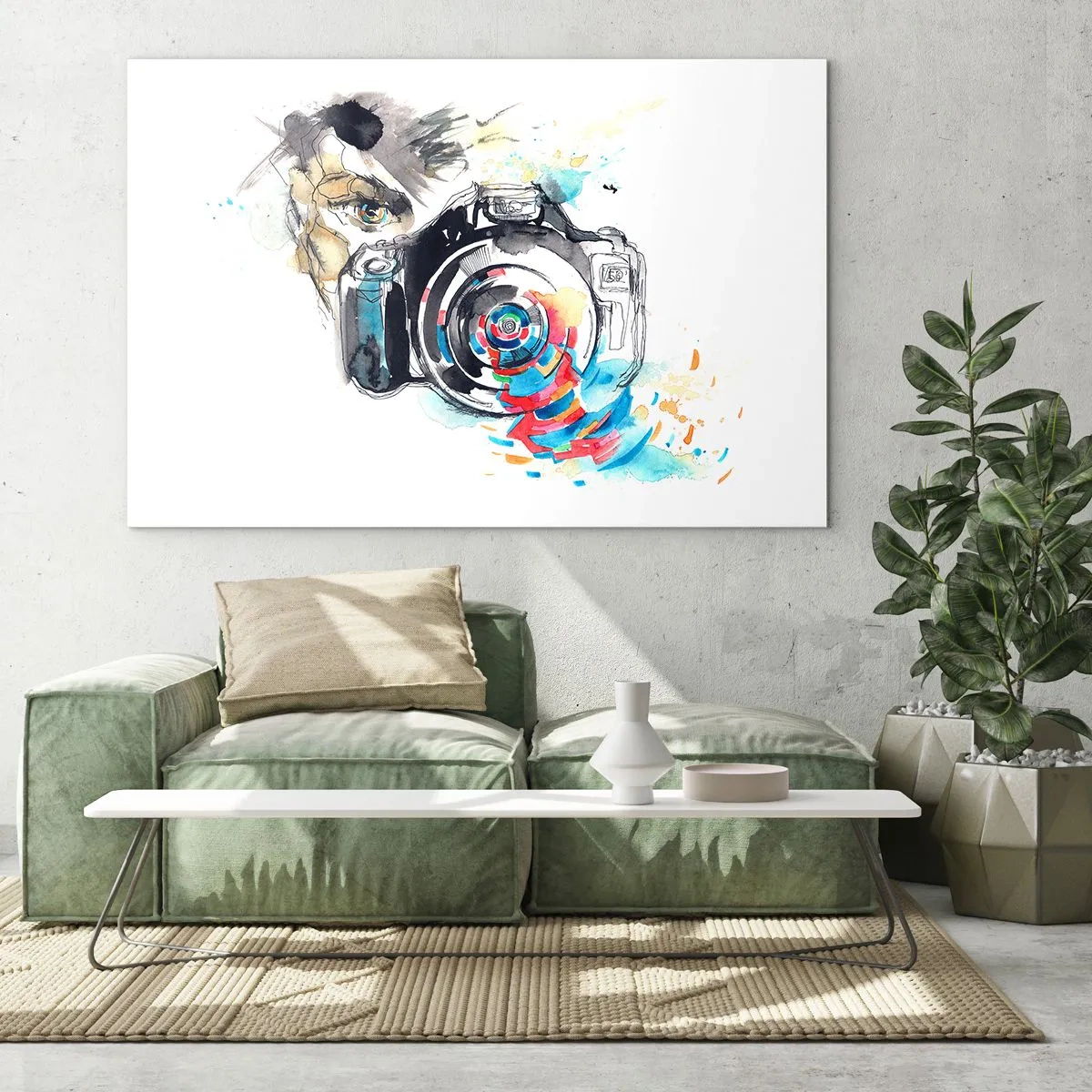 Quadro em vidro - No olho da lente - 120x80 cm