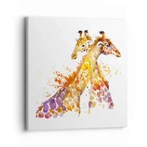 Quadro em tela - É amizade ou é amor? - 30x30 cm