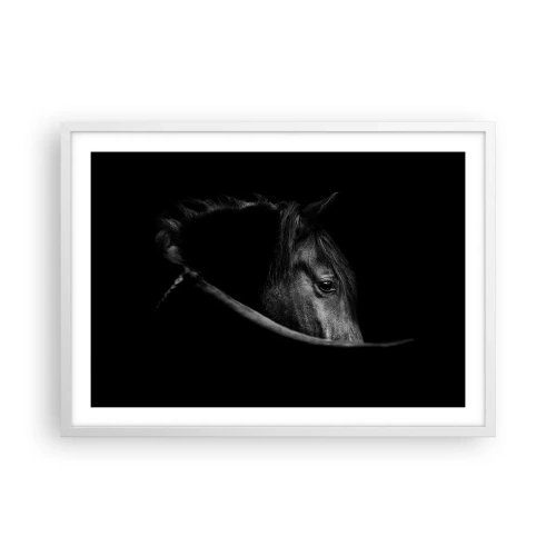 Pôster em moldura branca - Príncipe Negro - 70x50 cm