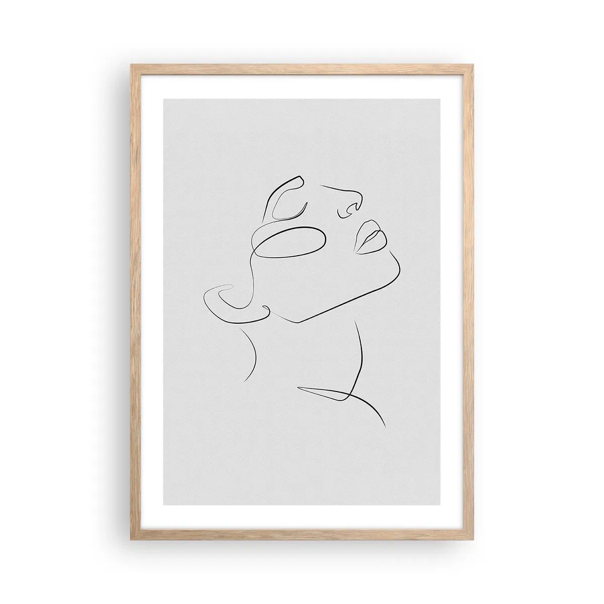 Pôster com moldura de carvalho claro - Os meandros dos sonhos - 50x70 cm