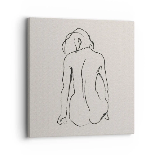 Quadro em tela - Nu de rapariga - 30x30 cm