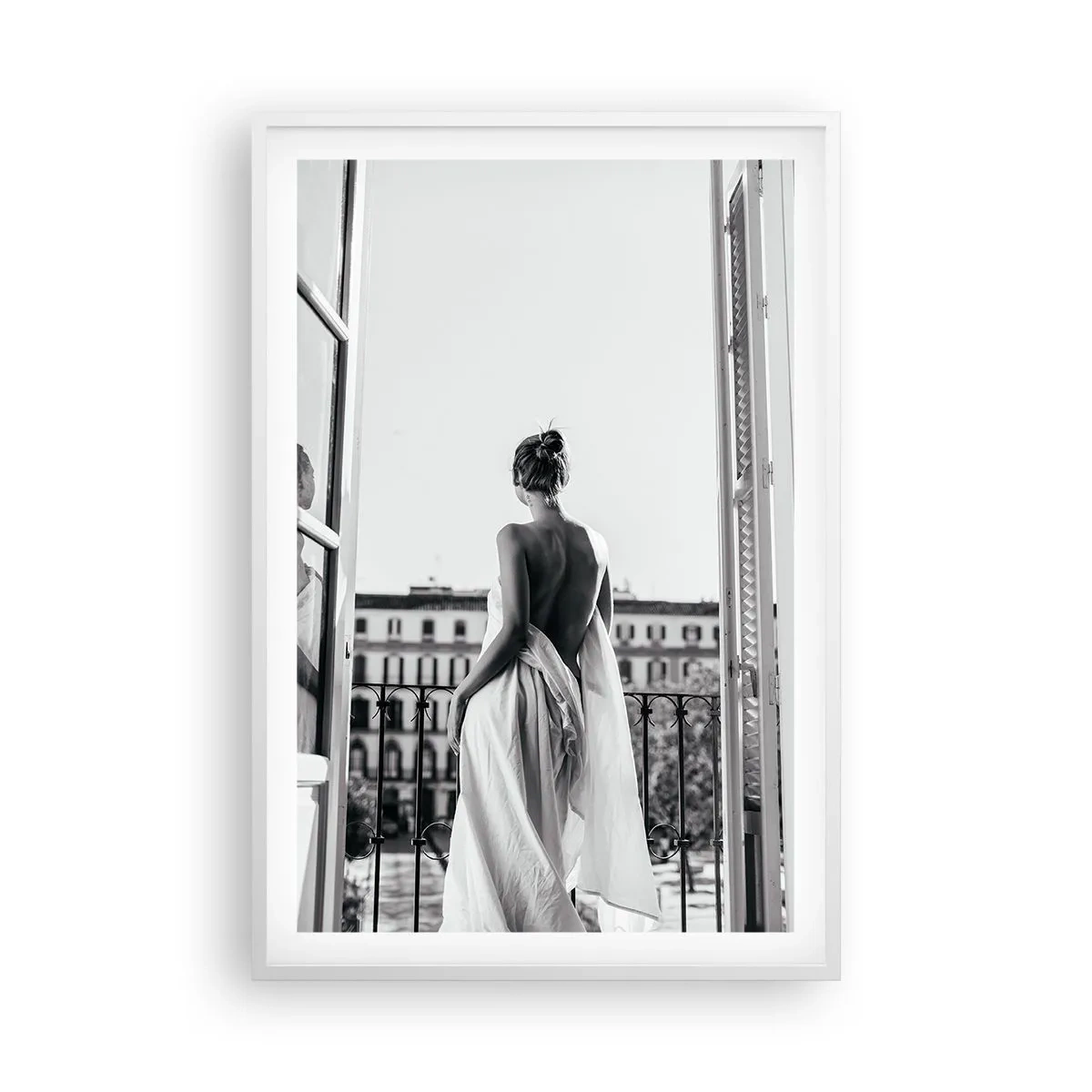 Pôster em moldura branca - Despertar dos sentidos - 61x91 cm