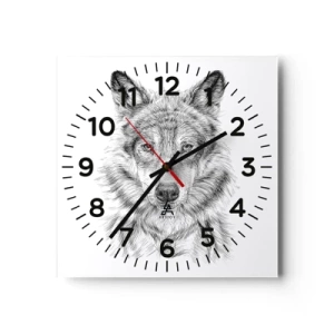 Relógio de parede - Relógio em vidro - Um líder nato - 30x30 cm