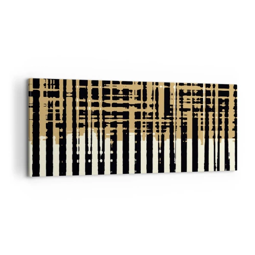 Quadro em tela - Abstração arquitetónica - 100x40 cm