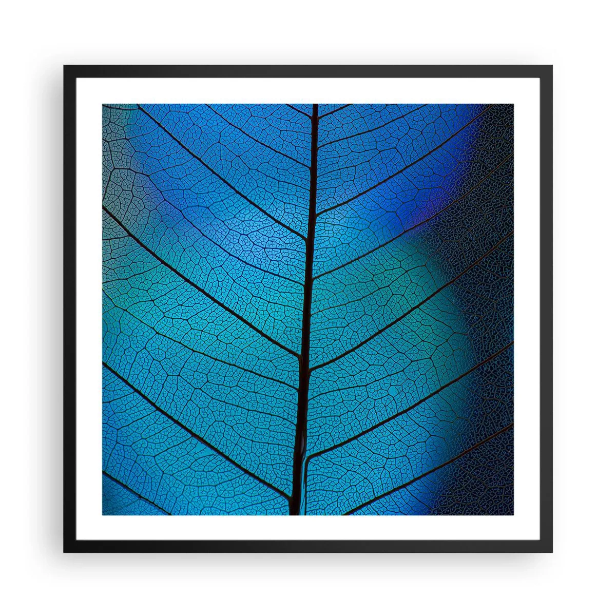 Pôster com moldura preta - Construção complexa - 60x60 cm