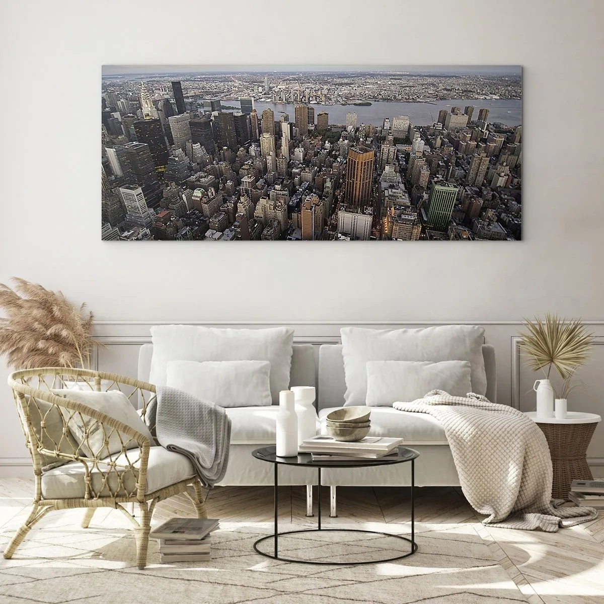 Quadro em vidro - O coração pulsante do nosso tempo - 90x30 cm