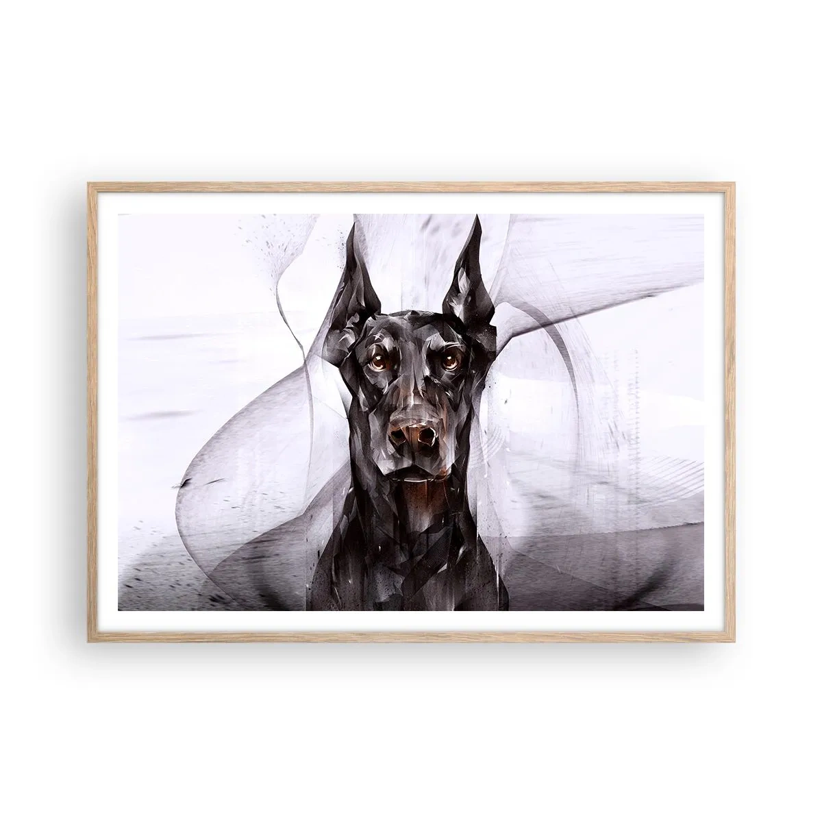 Pôster com moldura de carvalho claro - Nascido na nobreza - 100x70 cm