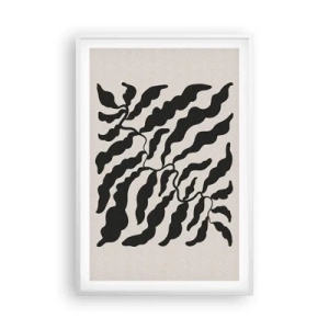 Pôster em moldura branca - A natureza da praça - 61x91 cm