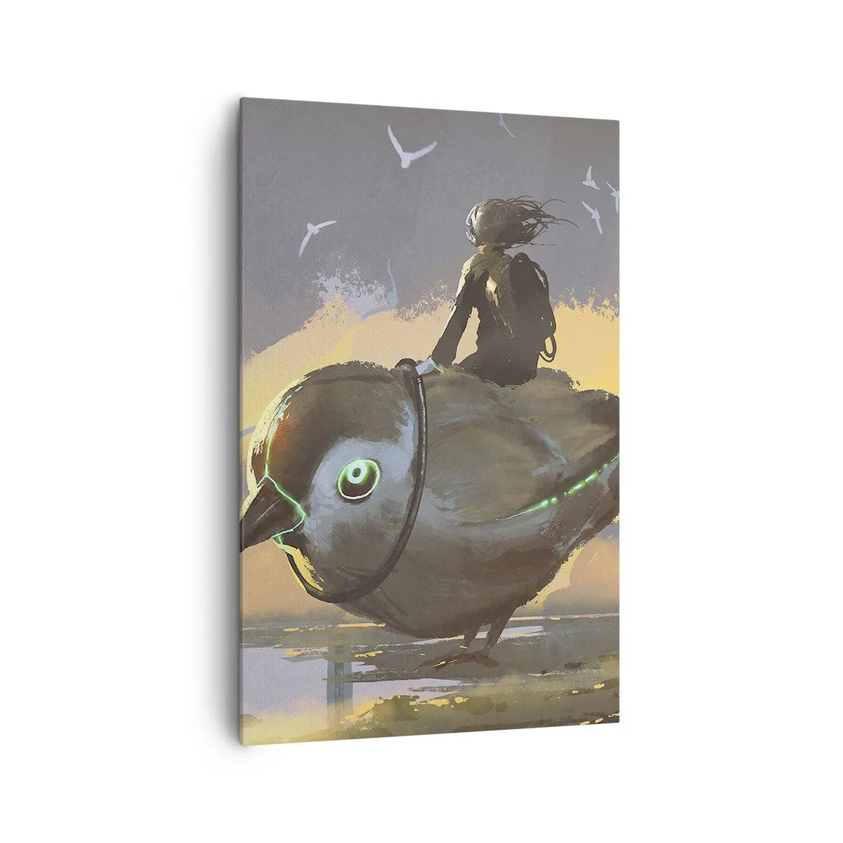 Quadro em tela - Uma parada numa viagem fantástica - 80x120 cm