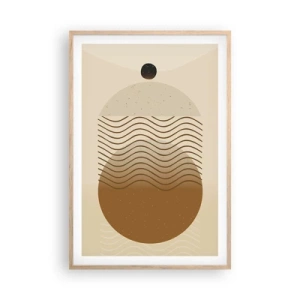 Pôster com moldura de carvalho claro - Sobre a origem das figuras geométricas - 61x91 cm