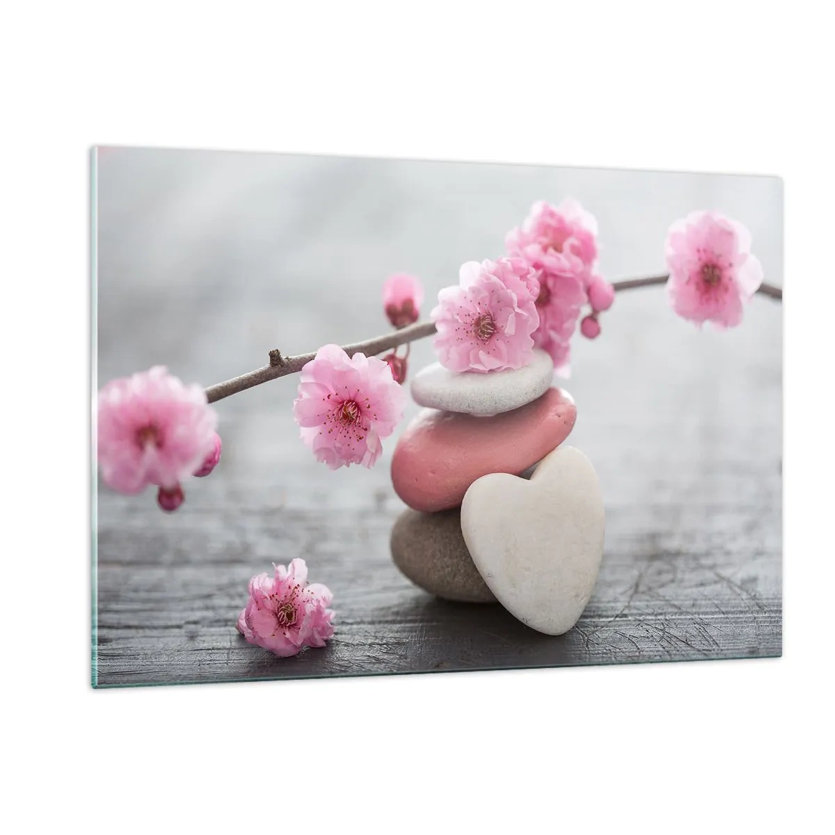 Quadro em vidro - Flor de cerejeira - 120x80 cm