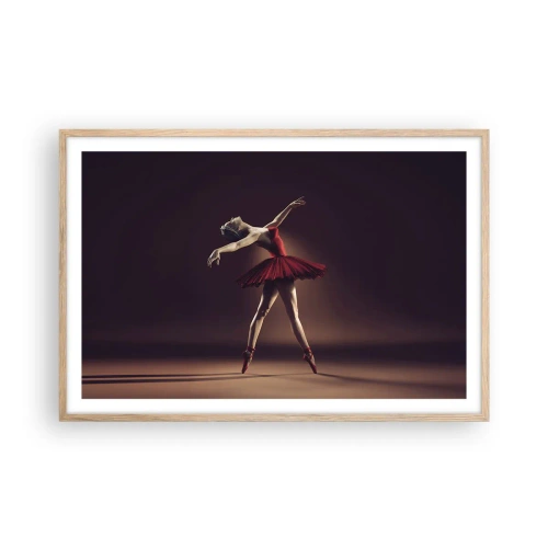 Pôster com moldura de carvalho claro - Prima ballerina - 91x61 cm