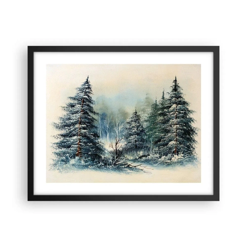 Pôster com moldura preta - Prontas para o Natal - 50x40 cm