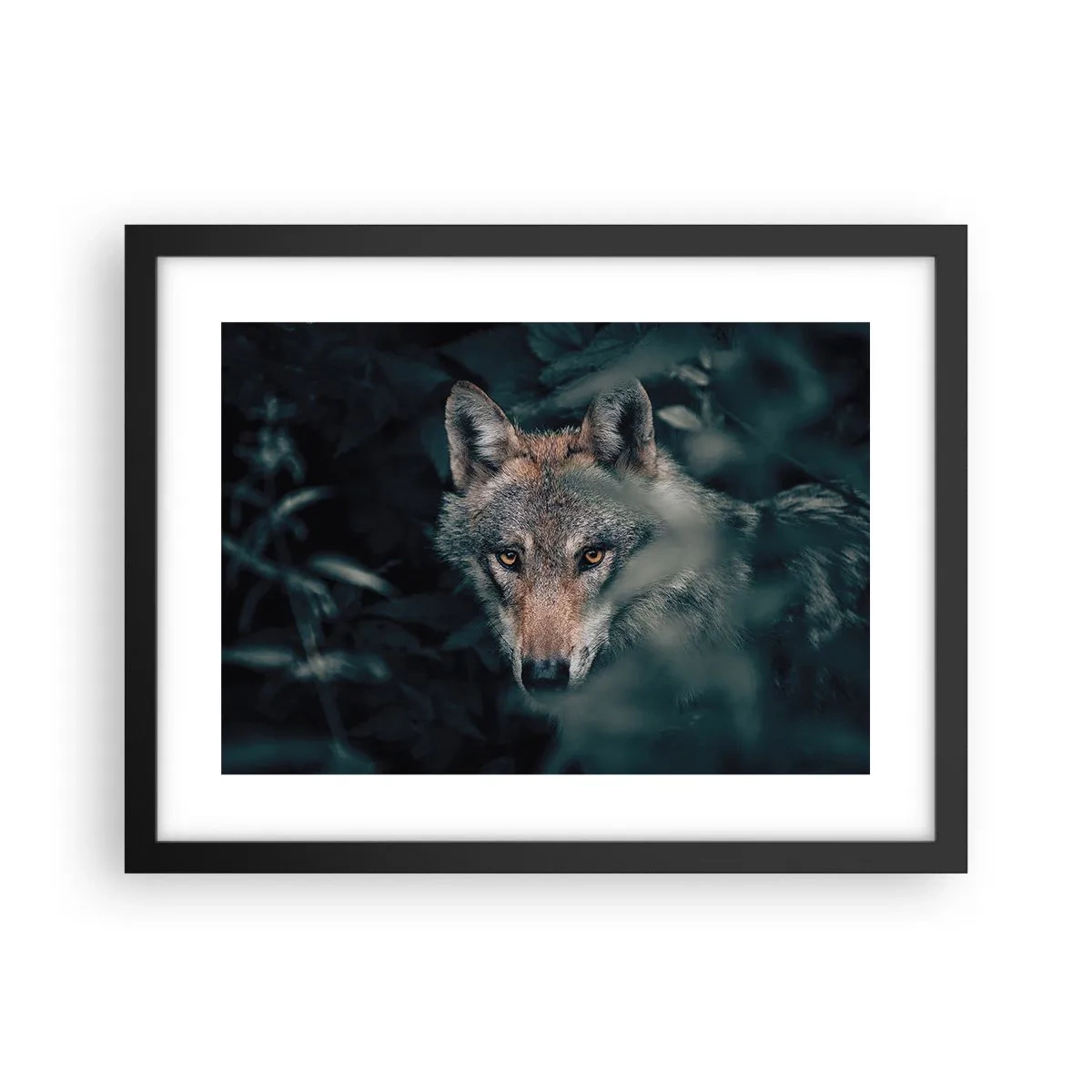 Pôster com moldura preta - Caçador - 40x30 cm