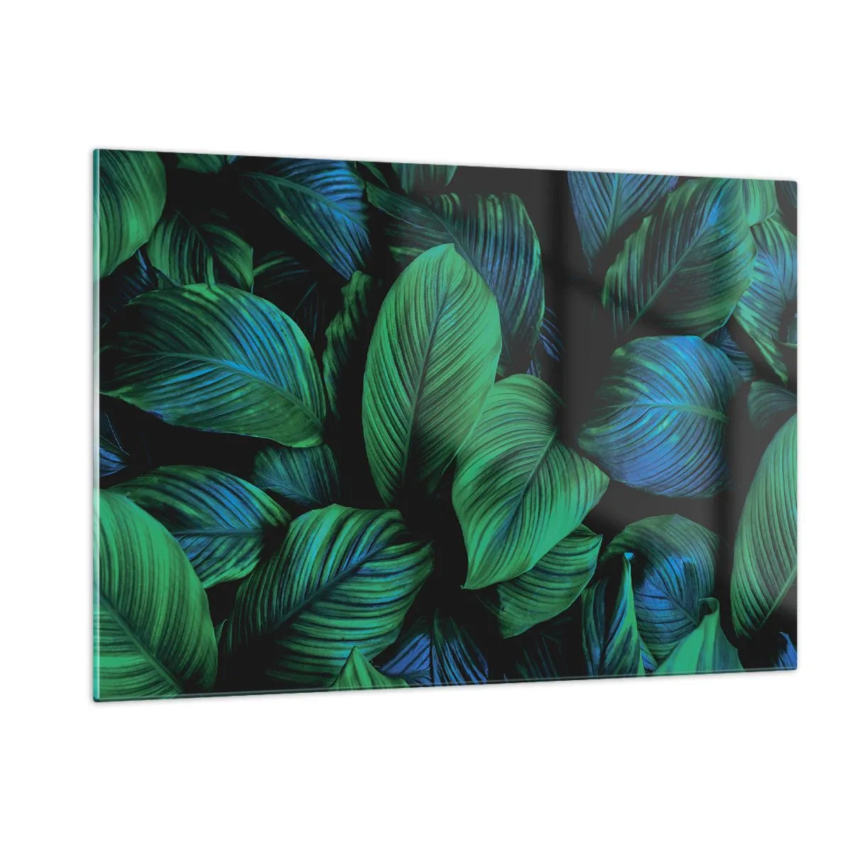 Quadro em vidro - Na multidão verde - 120x80 cm