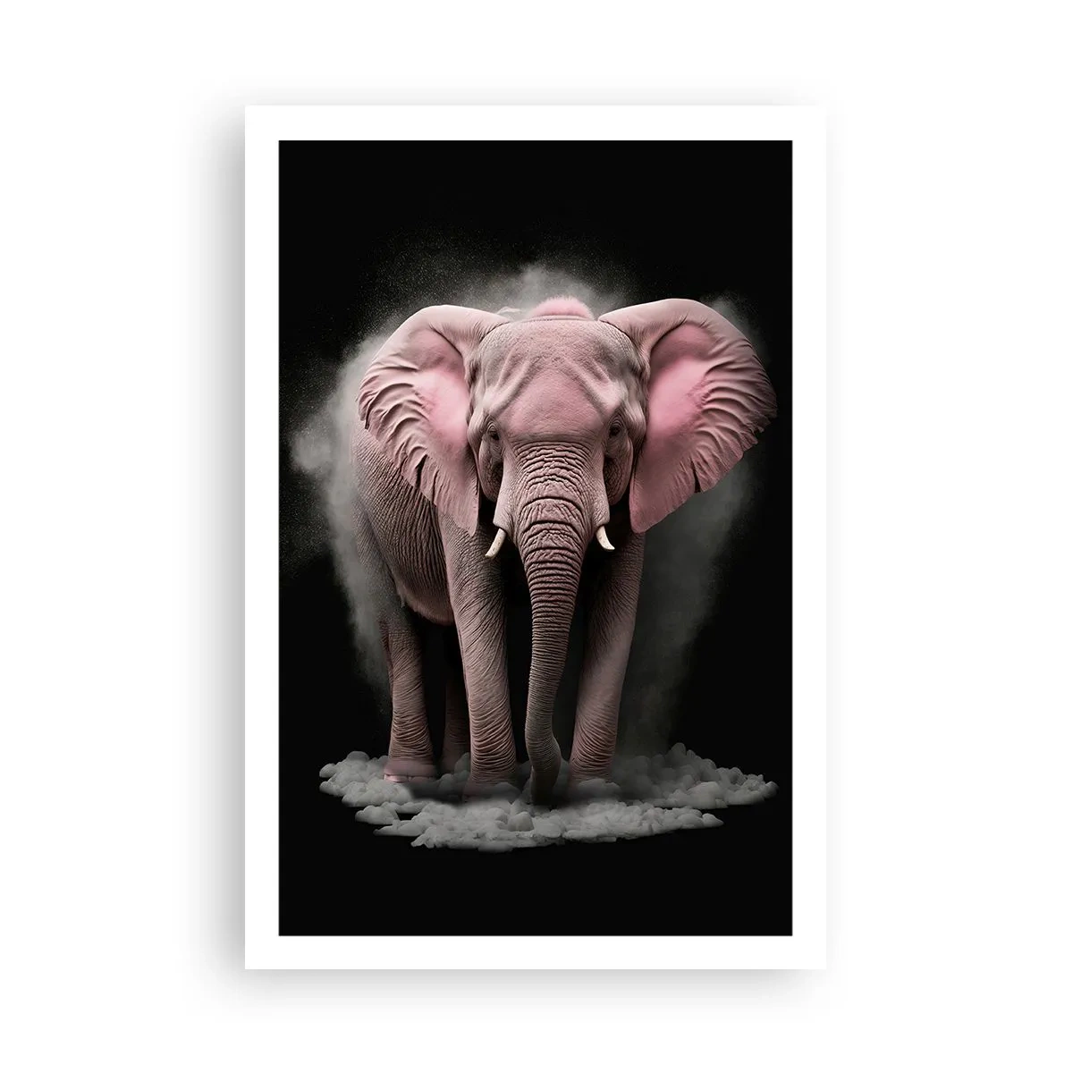 Pôster - Não pense em um elefante rosa! - 61x91 cm
