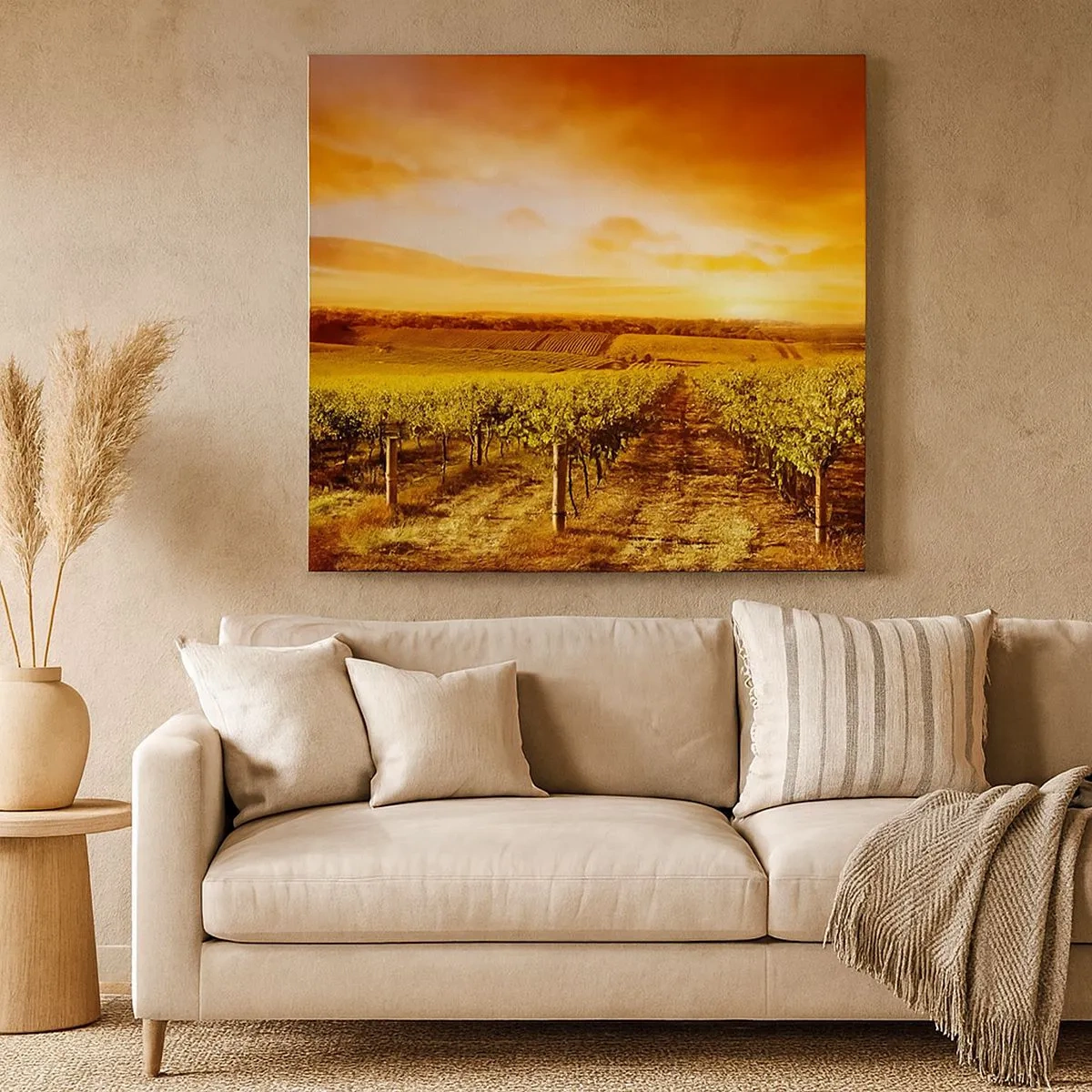 Quadro em tela - Delicadamente frutado com um toque de sol - 30x30 cm