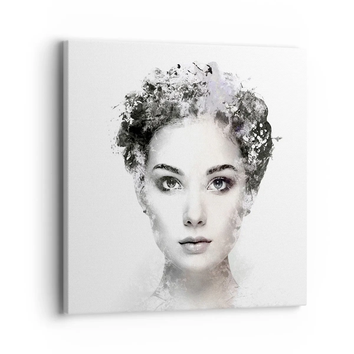 Quadro em tela - Um retrato extremamente elegante - 40x40 cm