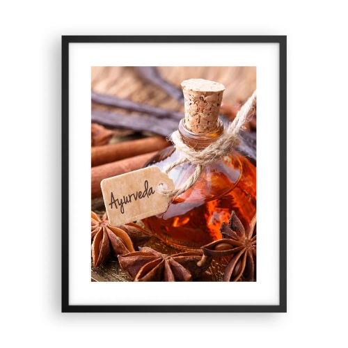 Pôster com moldura preta - Rumo à unidade do corpo e do espírito - 40x50 cm