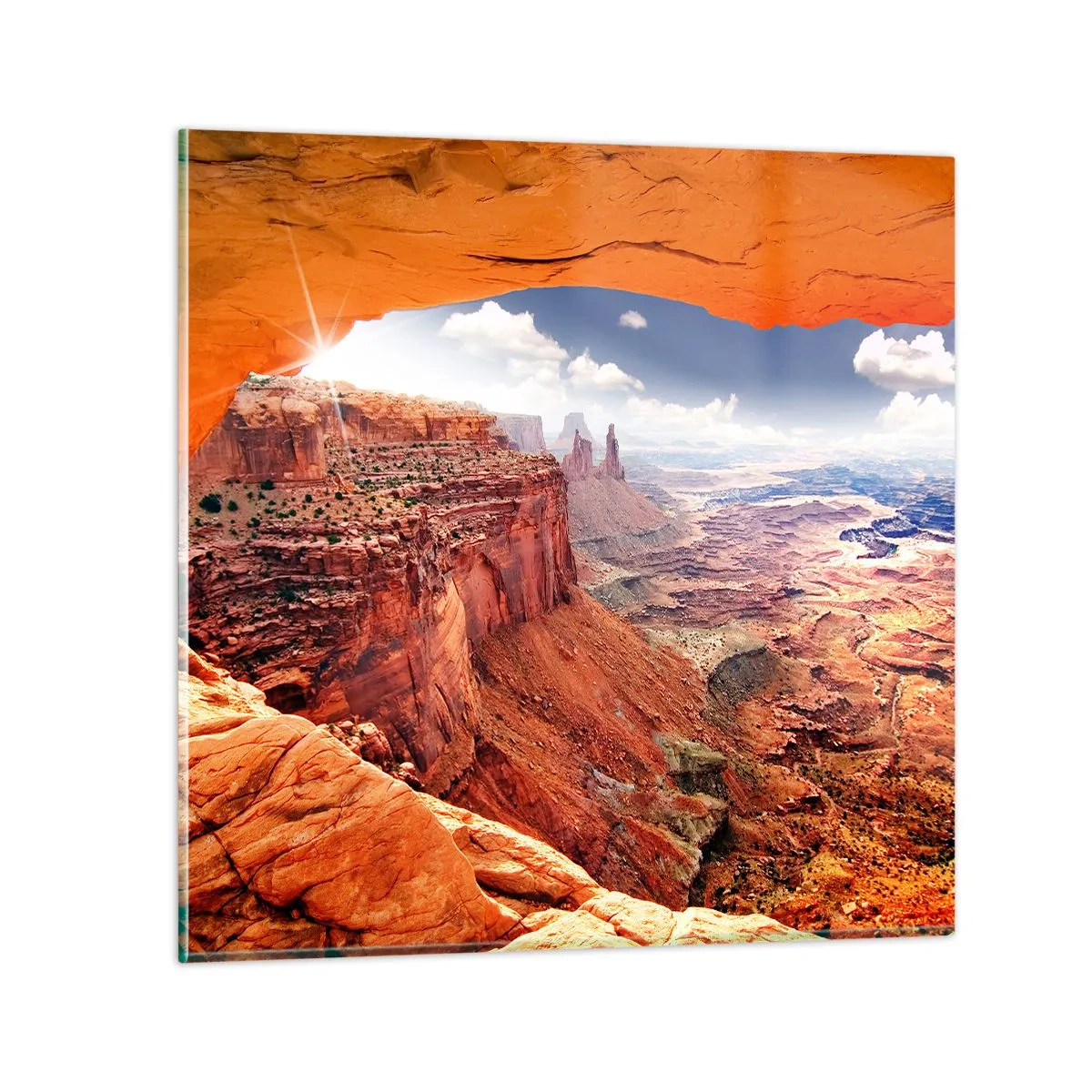 Quadro em vidro - Esculpido pela própria natureza - 60x60 cm