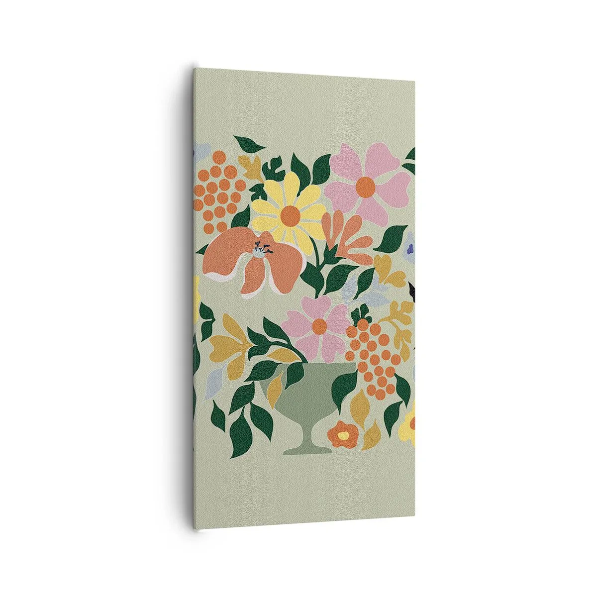 Quadro em tela - Um buquê cheio de vida - 65x120 cm
