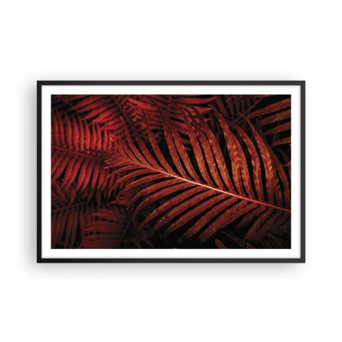 Pôster com moldura preta - O calor da vida - 91x61 cm