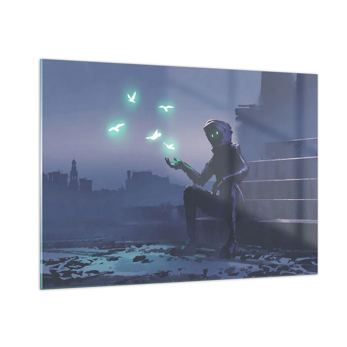 Quadro em vidro - A vida vai voltar - 100x70 cm