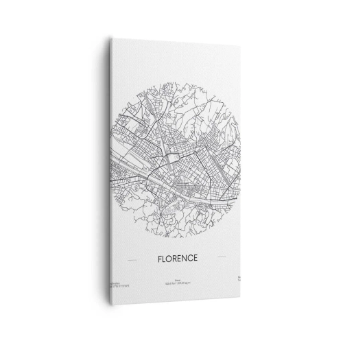 Quadro em tela - A anatomia de Florença - 55x100 cm