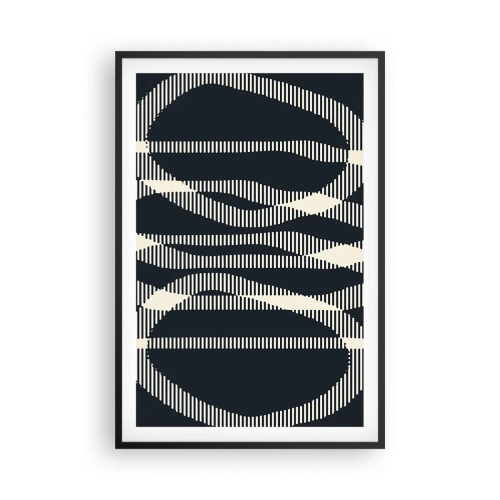 Pôster com moldura preta - Uma tentativa de quebrar a escuridão - 61x91 cm