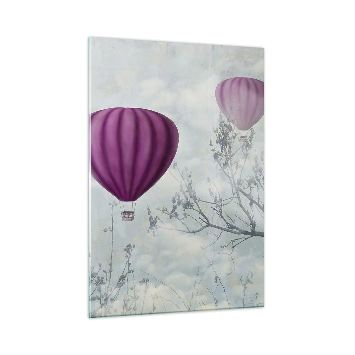 Quadro em vidro - Como navios no céu - 50x70 cm