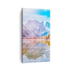 Quadro em tela - E nas montanhas é outono - 45x80 cm