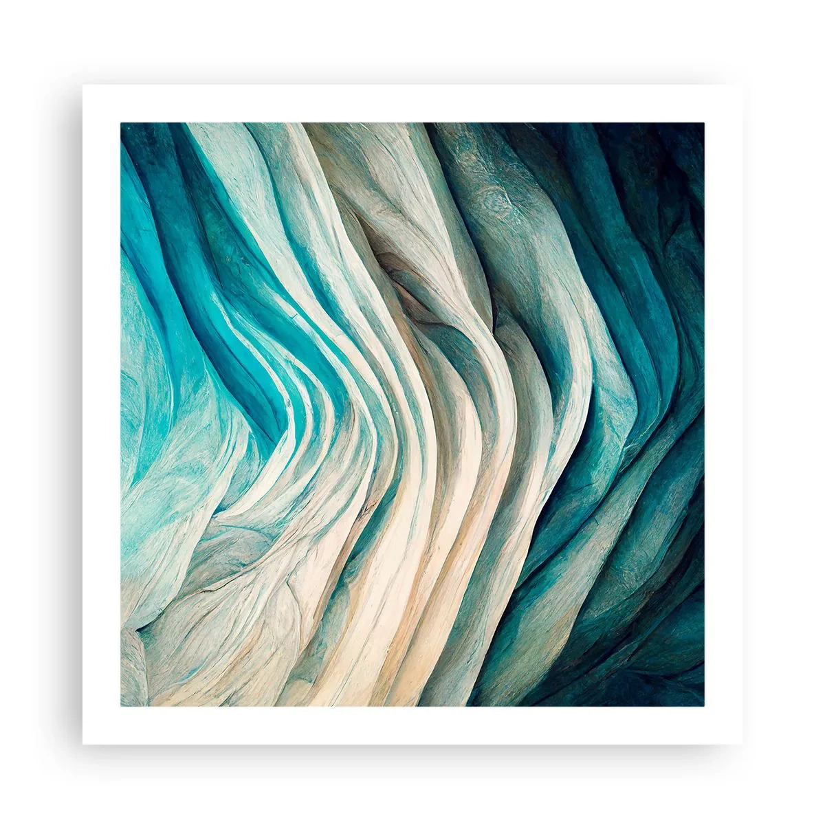 Pôster - Insaciabilidade azul - 60x60 cm