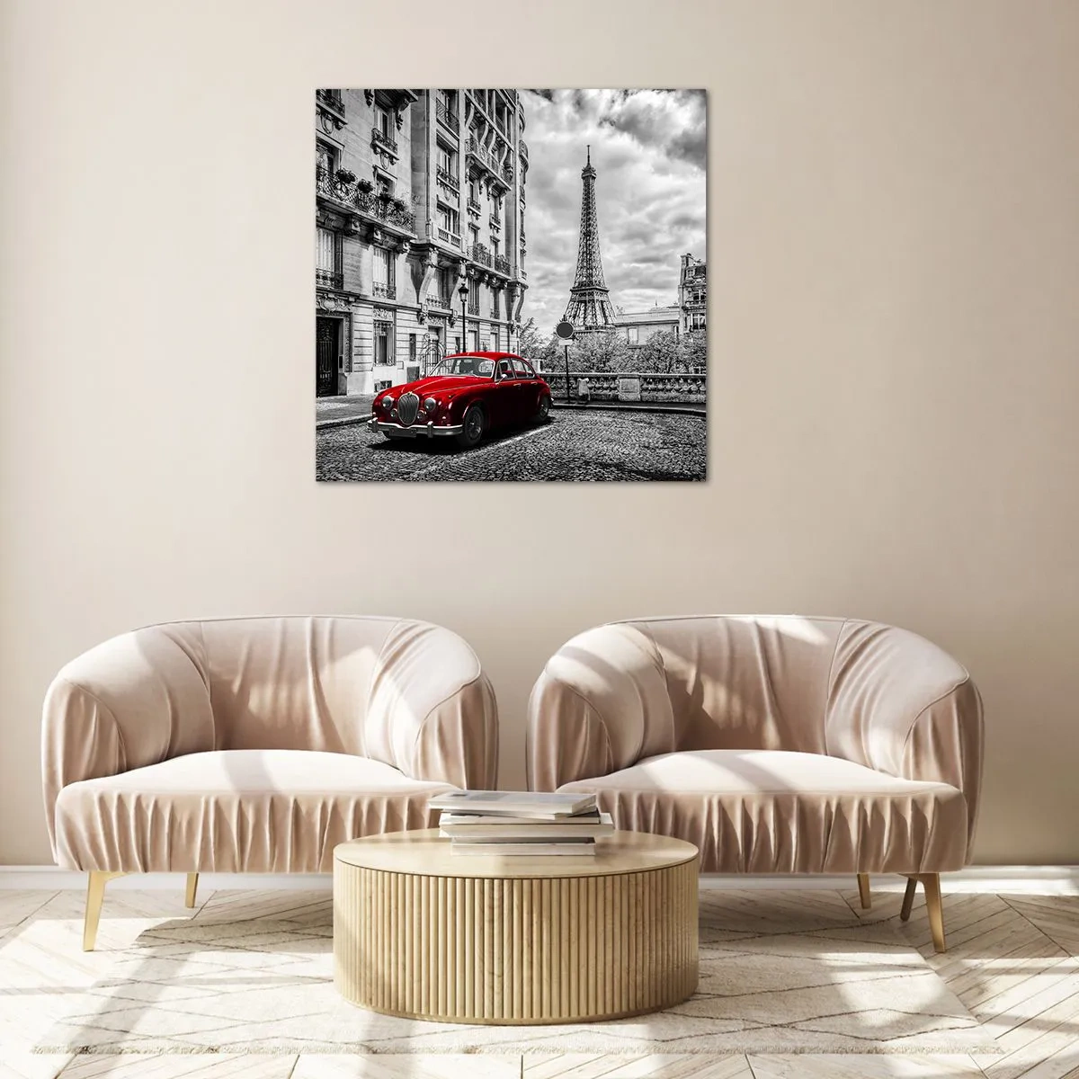 Quadro em vidro - Predador na cidade - 40x40 cm