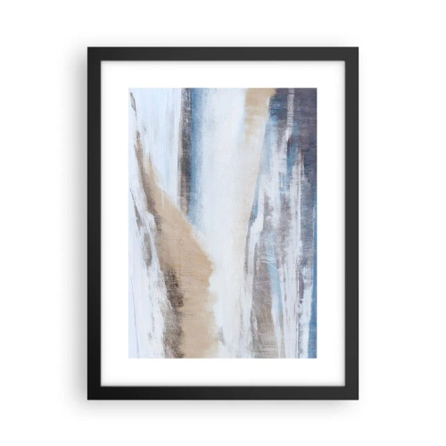 Pôster com moldura preta - Composição de inverno - 30x40 cm